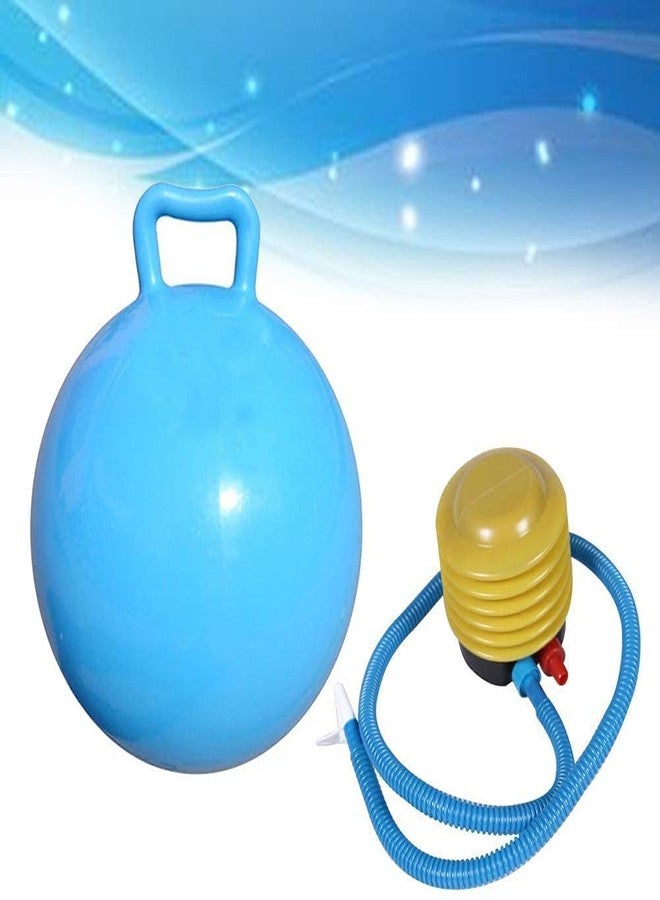BRUSHFINCH Hop Ball Hoppity Bouncy Ball with Handle Jumping Ball Bounce Rubber Hop Ball for Kids Handle Fitness Toys for Children Adult Exercise Birthday Gift (Multicolor) Size: 65 cm - Image 3
